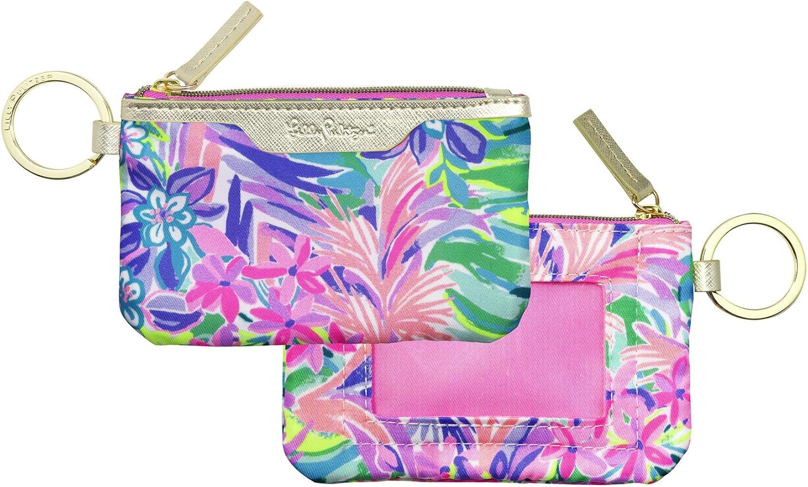 Lilly Pulitzer ID Holder Wallet, Keychain Wallet with Zip Close, Cute Card and ID Case for Women,... | Amazon (US)