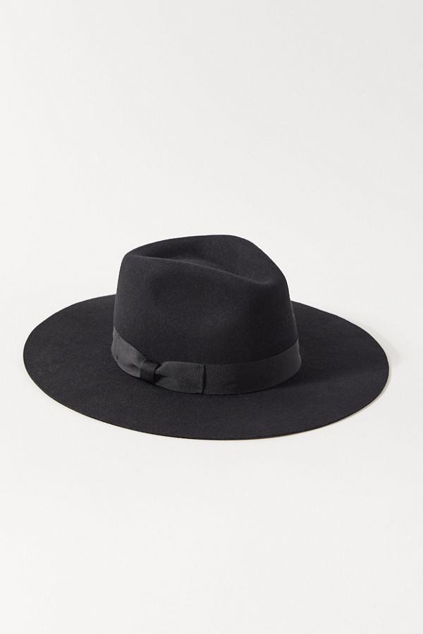 UO Flat Brim Felt Fedora Hat | Urban Outfitters (US and RoW)