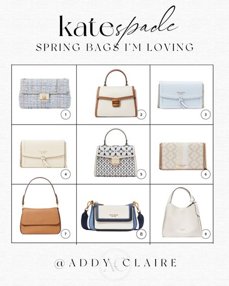Kate Spade spring handbags I’m loving for 2023!!🤍🤍

Ft: tote bag, Womens crossbody, affordable handbag, purse, work tote + more

#LTKSeasonal #LTKGiftGuide #LTKitbag