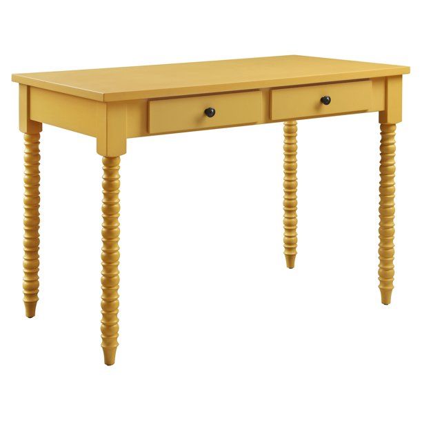 ACME Altmar Writing Desk in Yellow | Walmart (US)