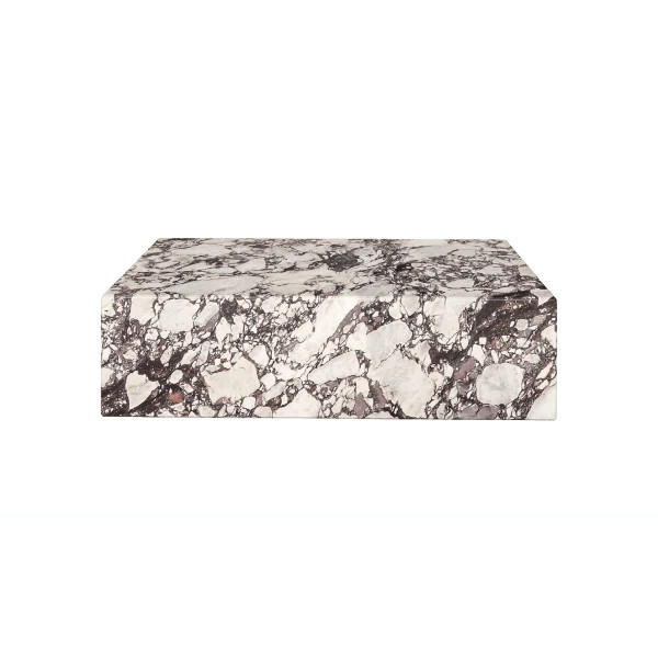 Genuine Marble Block Coffee Table - Calacatta Viola Marble | Wayfair North America
