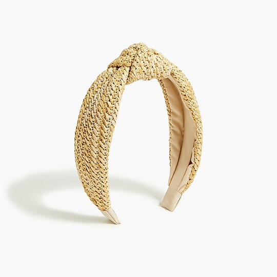 Girls' raffia headband | J.Crew Factory
