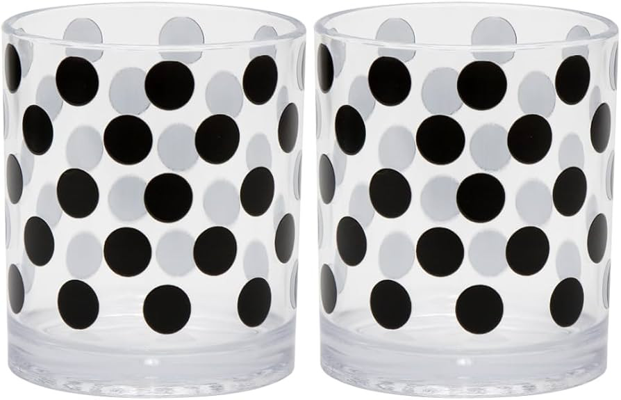 Youngever 4 Pack 12 Ounce Plastic Tumblers, Plastic Glasses, Cafe Break-Resistant Drinking Glasse... | Amazon (US)