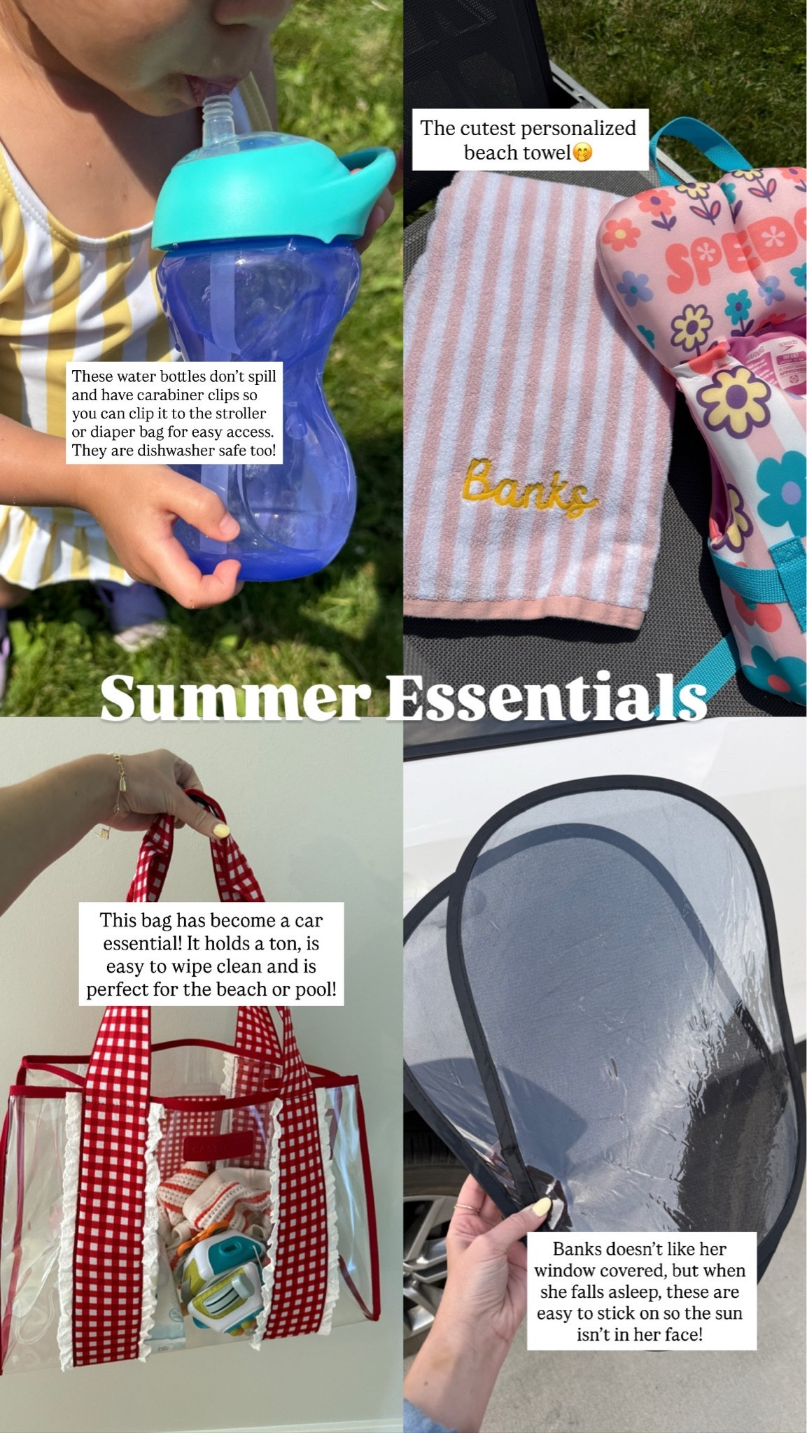 Some summer essentials we have been loving for our road trips and lake days!

@nuby