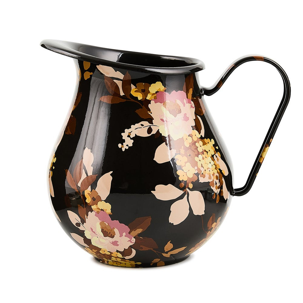 Wild Rose Brown Pitcher | MacKenzie-Childs
