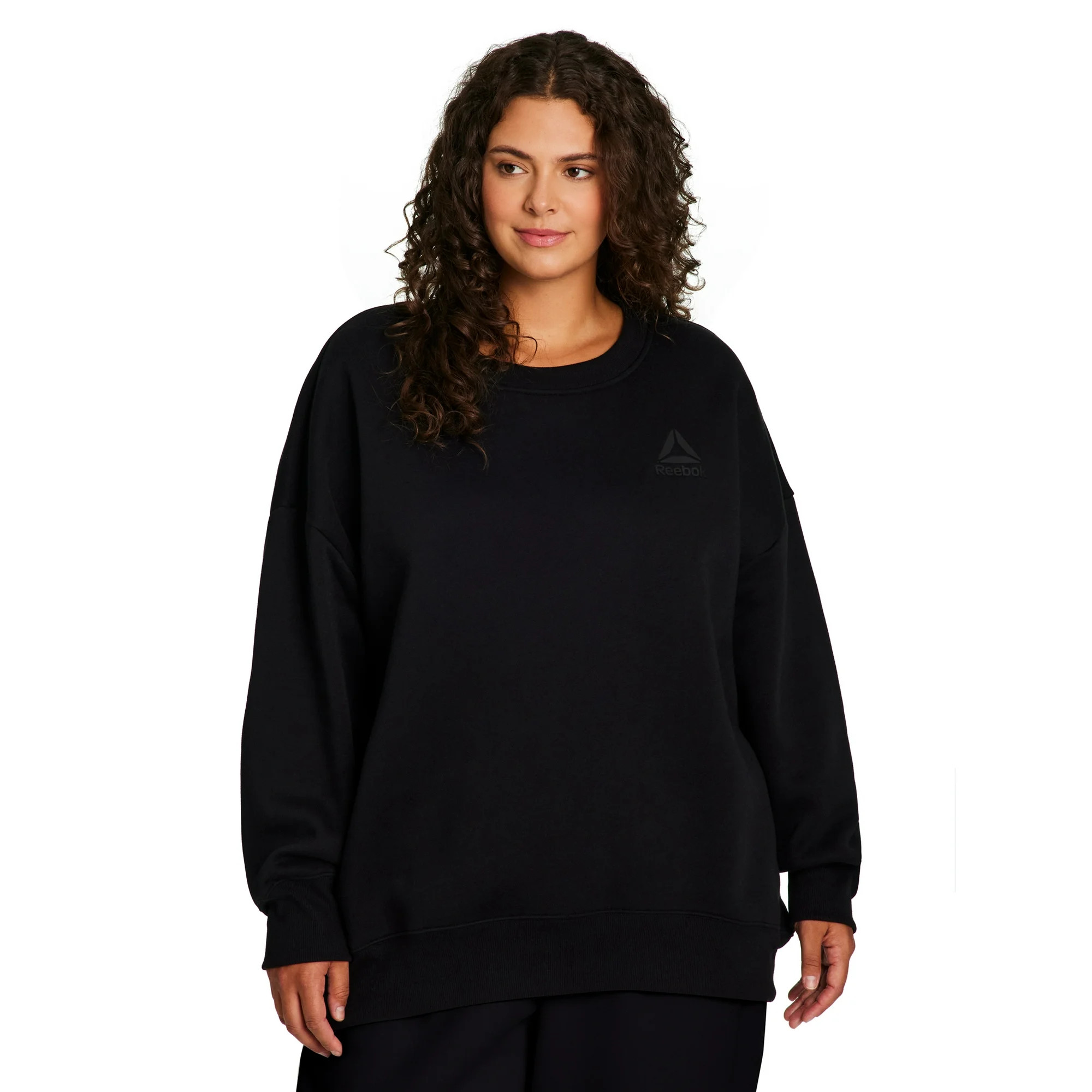 Reebok Women's and Women's Plus Weekender Oversized Crewneck, Sizes XS-4X - Walmart.com | Walmart (US)