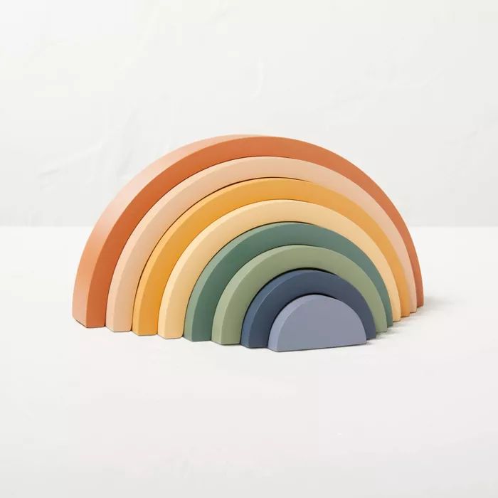 8pc Wooden Toy Rainbow Stacker - Hearth & Hand™ with Magnolia | Target