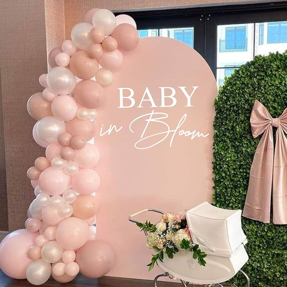 Baby in Bloom Baby Shower Decal Sign - Gender Reveal Girl Or Boy Baby Shower Decoration, Baby in ... | Amazon (US)