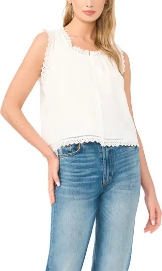 Vince Camuto Eyelet Lace Crop Tank | Nordstrom | Nordstrom