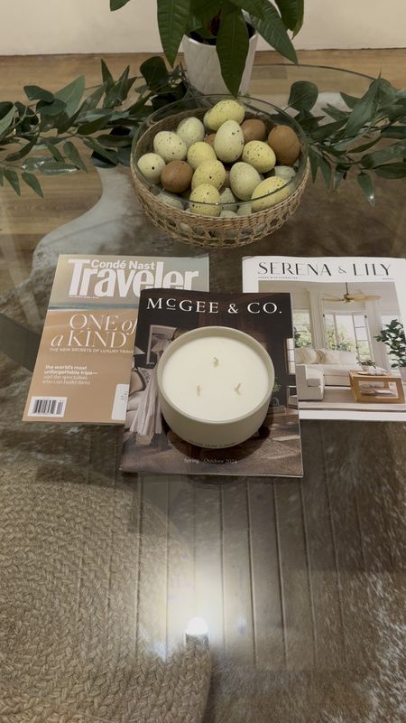 Love the different earthy tones for Easter home decor this year and especially loving this candle from Target! It smells great and is definitely the perfect color to go with my coffee table decor. Comment below and let me know your thoughts!   😍🌺🐣

#LTKVideo #LTKhome #LTKSeasonal