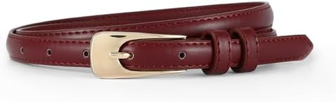 Women Skinny Belt for Jeans Dress Thin Waist Belts | Amazon (US)