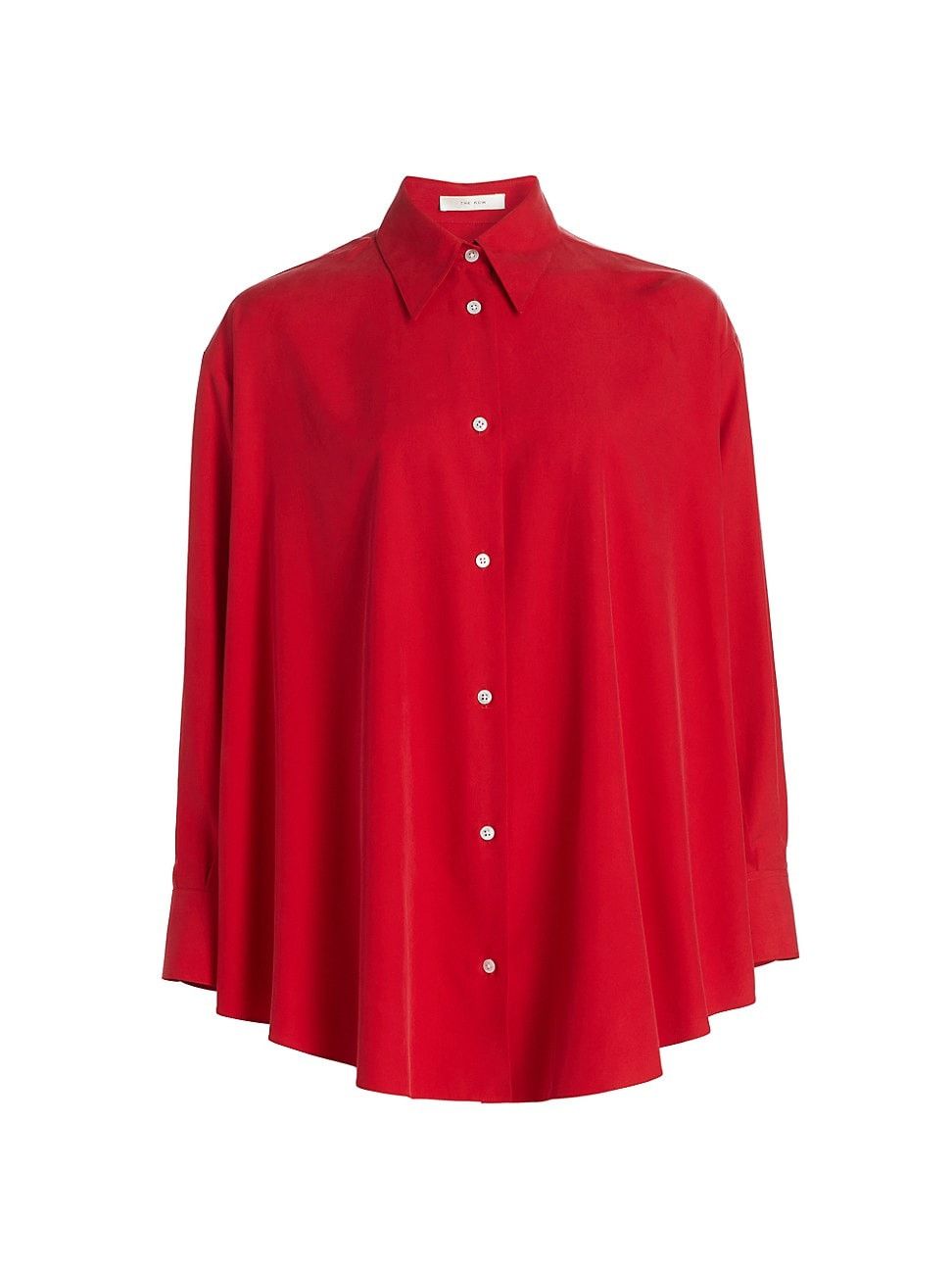 Women's Andra Silk Shirt - Goji Berry - Size XS | Saks Fifth Avenue