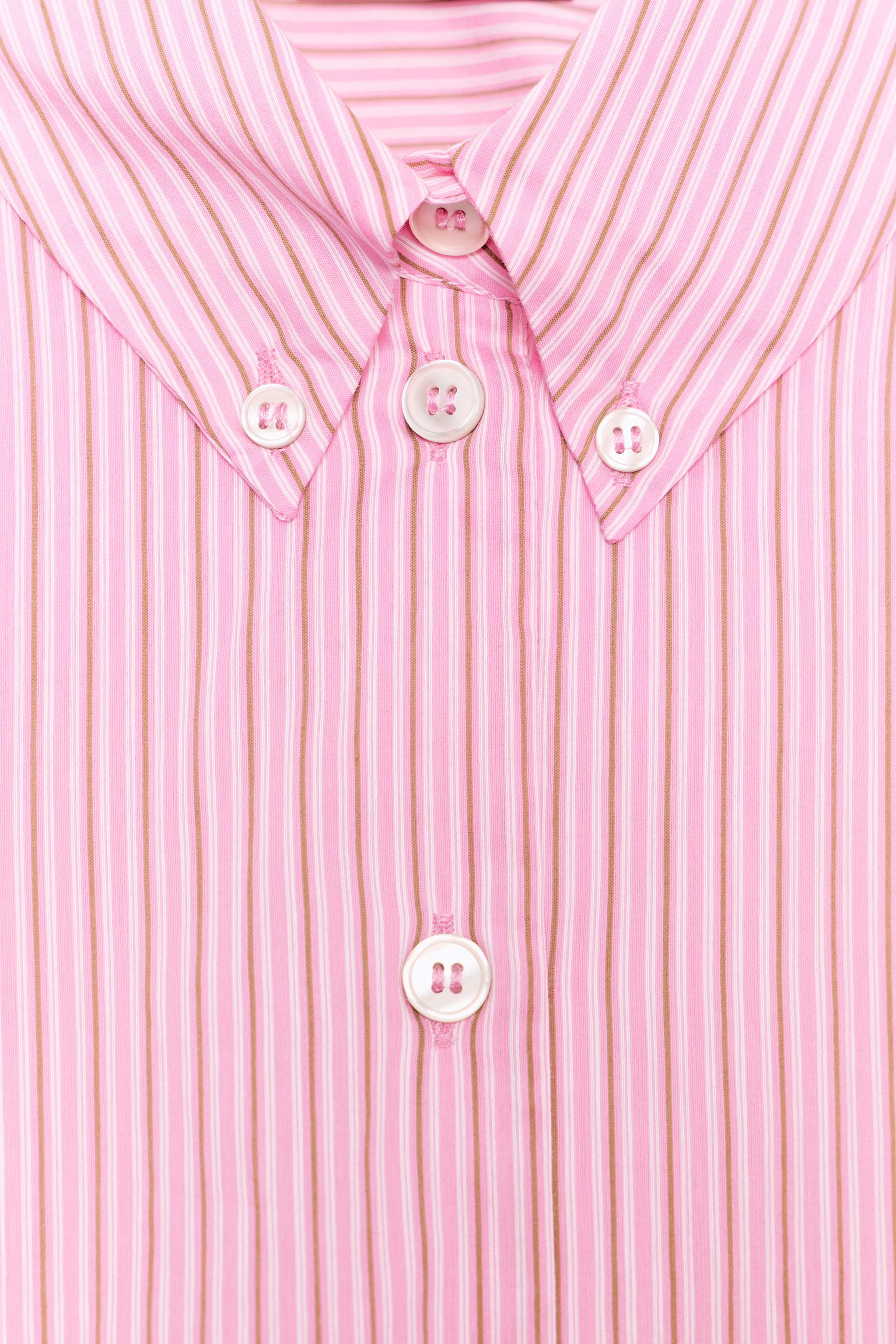 STRIPED POPLIN SHIRT WITH PUFF SLEEVES | Zara UK