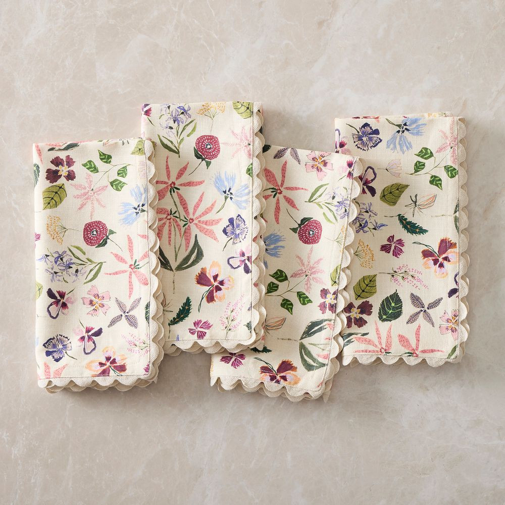 Lulie Wallace Floral Napkins | West Elm (US)