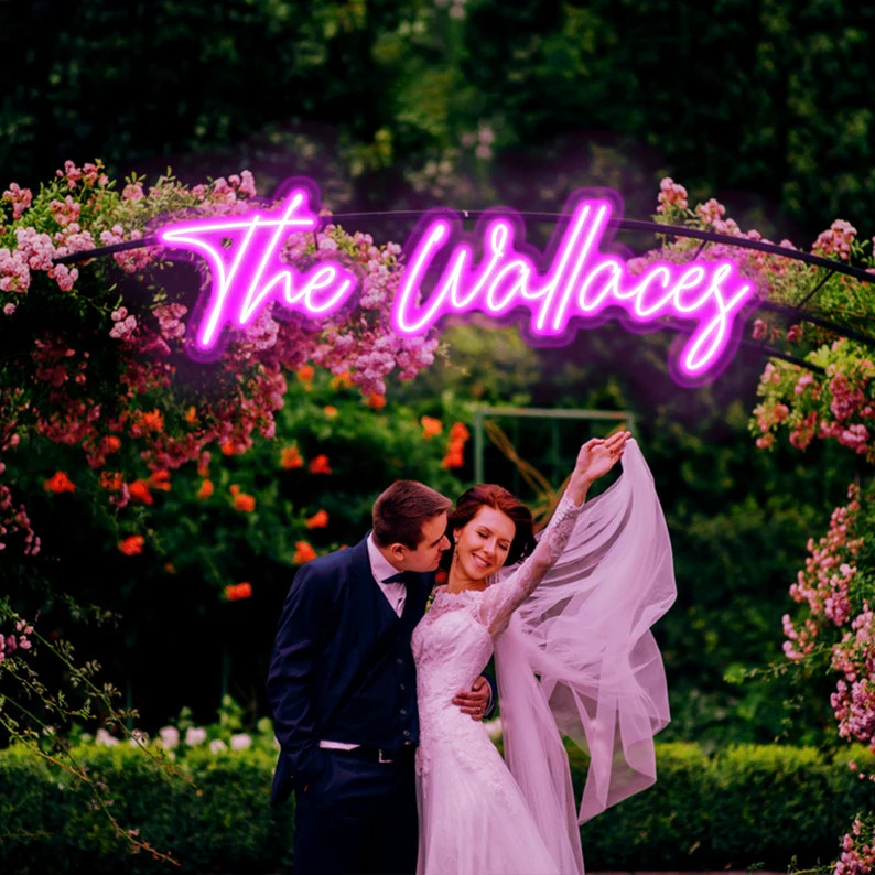 Custom Neon Sign Custom Name Neon Sign Wedding Neon Sign - Etsy | Etsy (US)