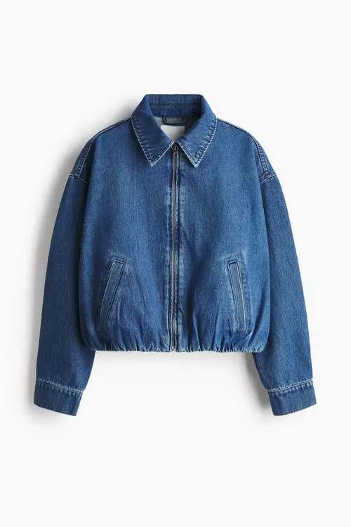 H&M Oversized Denim Jacket in Denim Blue at Nordstrom, Size X-Large | Nordstrom
