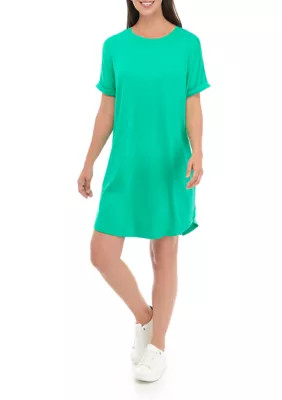 Crown & Ivy™ Women's Short Sleeve Round Hem Dress | Belk
