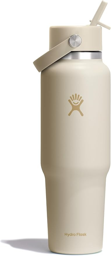 Hydro Flask Travel Water Bottle - Insulated Stainless Steel - Wide Straw Lid, Non Spill, Leakproo... | Amazon (US)