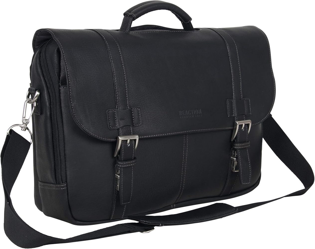 Kenneth Cole Reaction Show Business Messenger Briefcase Colombian Leather 16” Laptop Computer P... | Amazon (US)