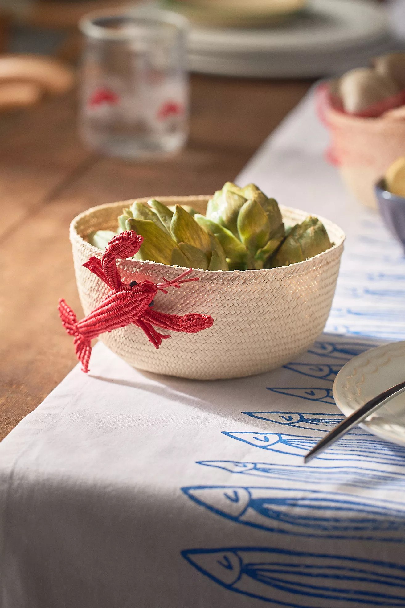 Sea Creature Handwoven Basket | Anthropologie (US)