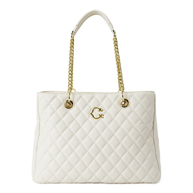 C. Wonder Women’s Adult Samson Vegan Leather Tote Bag White | Walmart (US)