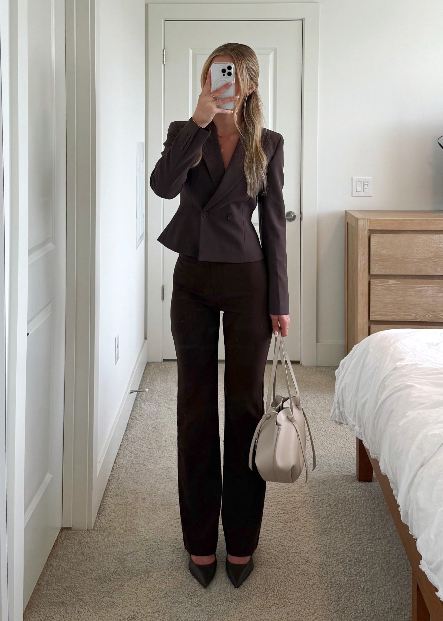 brown suit office ootd 💼

#LTKWorkwear