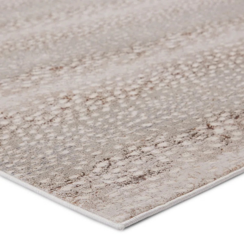 Callaway Animal Print Area Rug in Feather Gray/Moonbeam/Bison | Wayfair North America