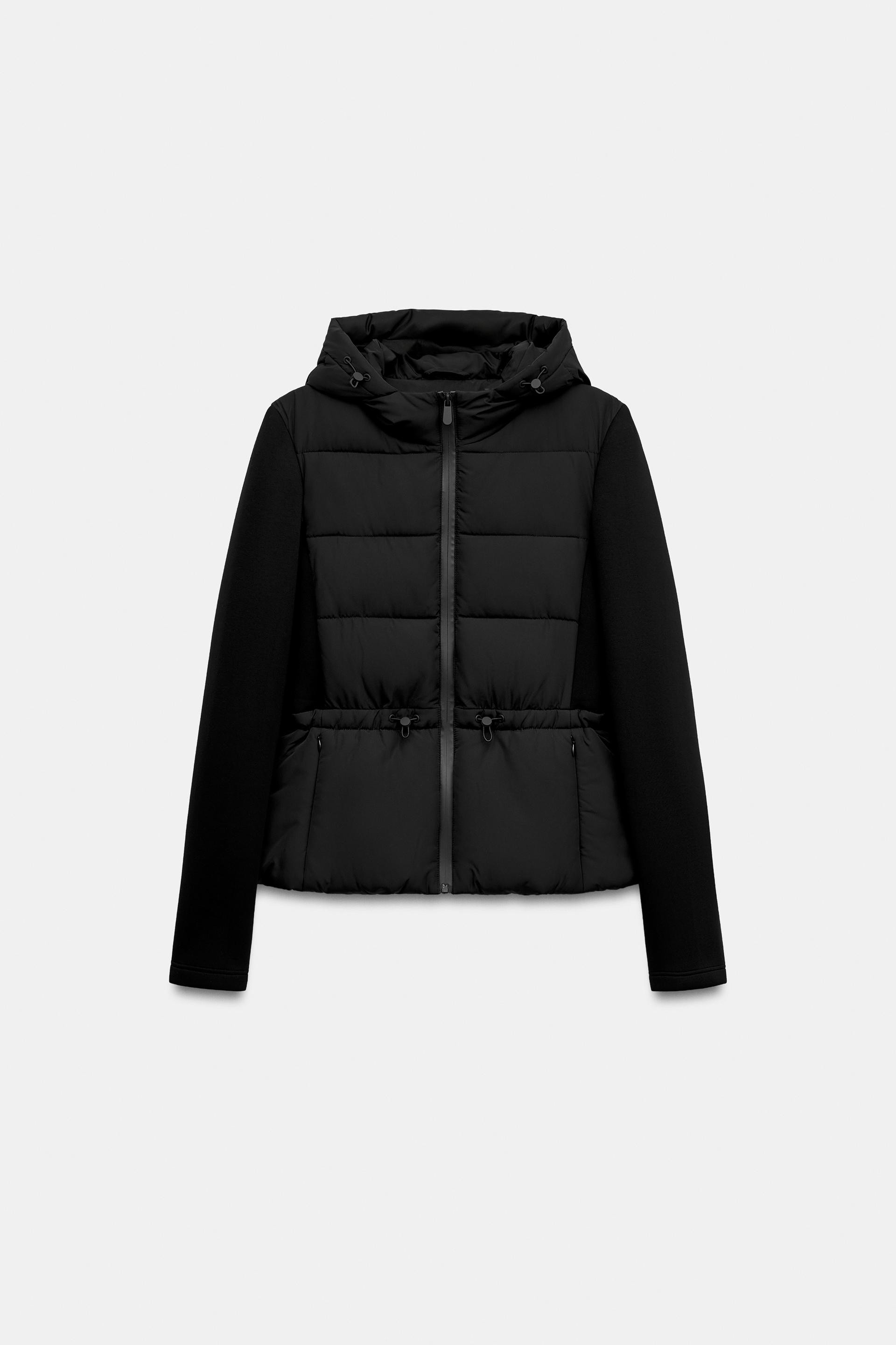 COMBINATION QUILTED JACKET WITH HOODIE | Zara US