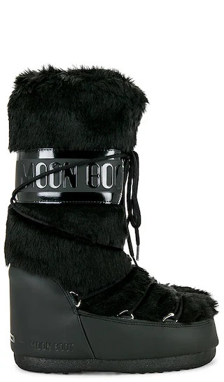 Classic Faux Fur Boot in Black | Revolve Clothing (Global)