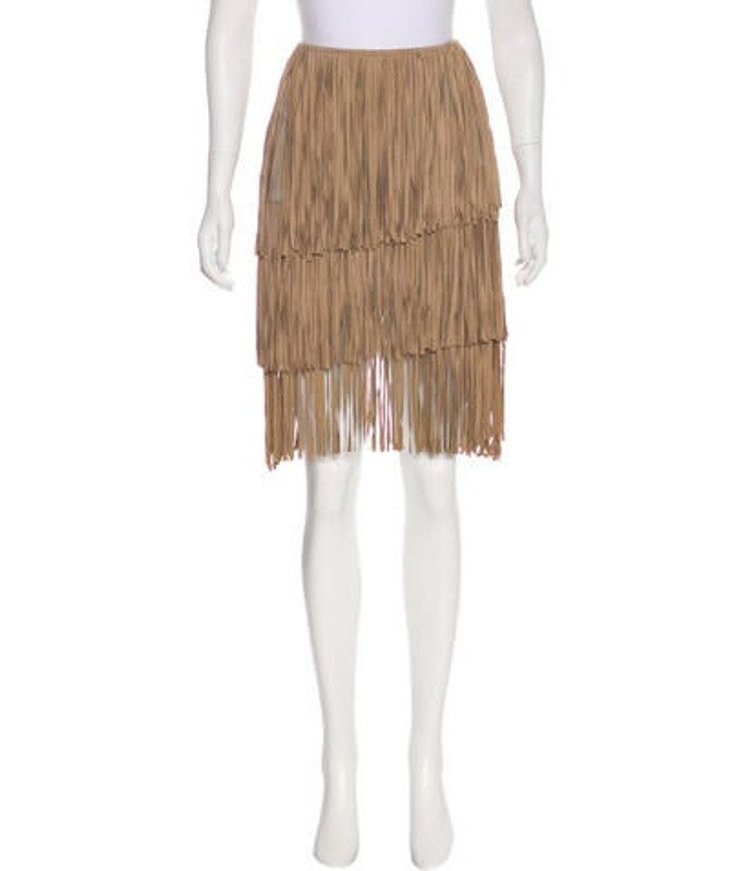 La Marque Frida Suede Skirt Tan La Marque Frida Suede Skirt | The RealReal