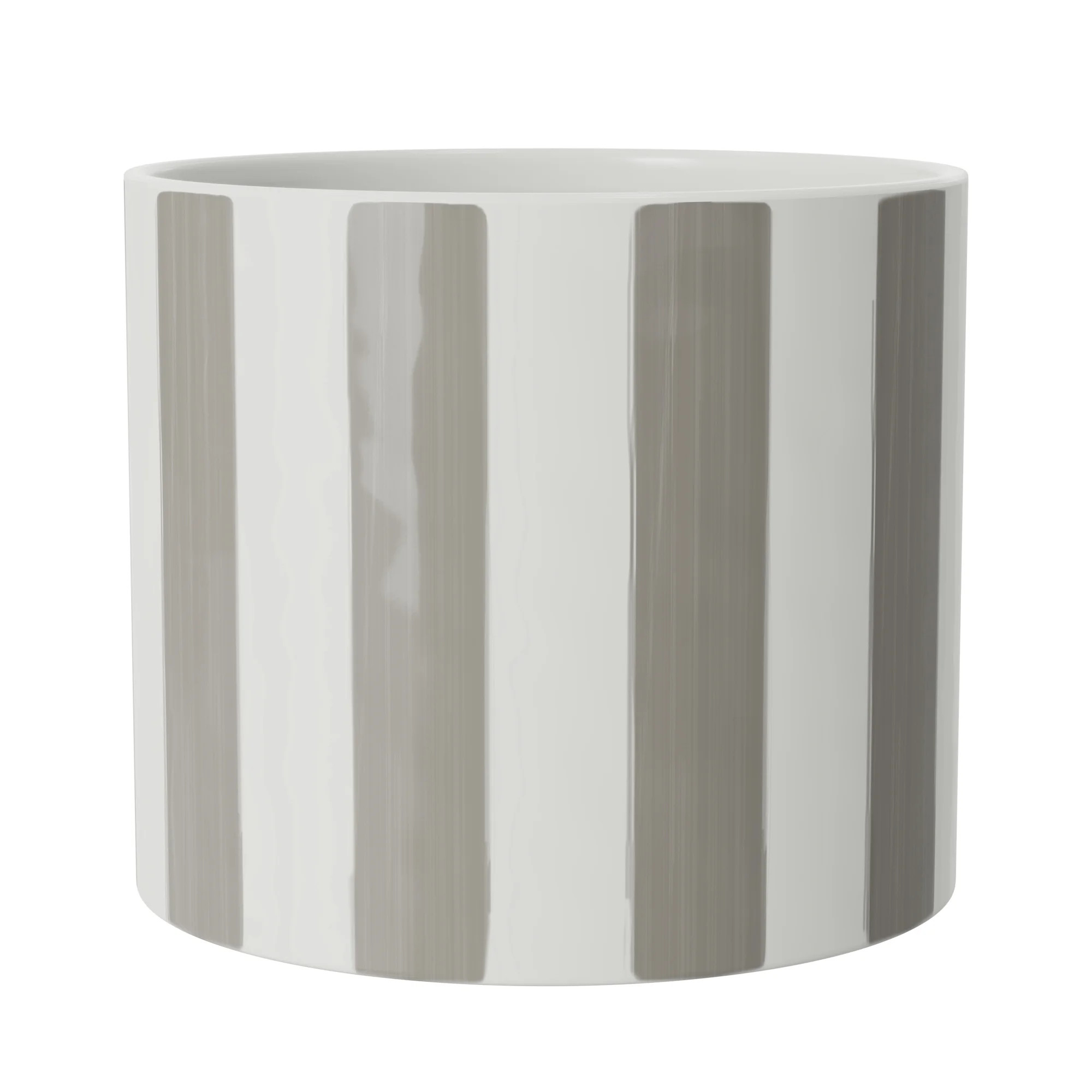 Mainstays Andrew 10" x 10" x 8.75" Round Birch Gray and Vanilla Dream Ceramic Planter | Walmart (US)