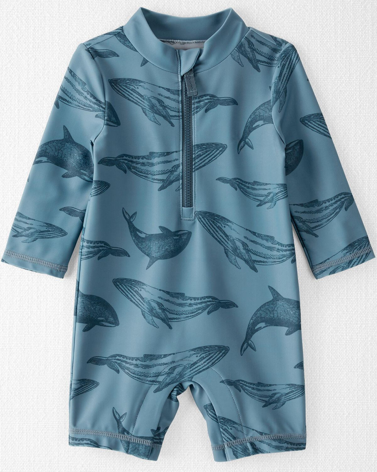 Whale Print Baby Recycled 1-Piece Rashguard | carters.com | Carter's