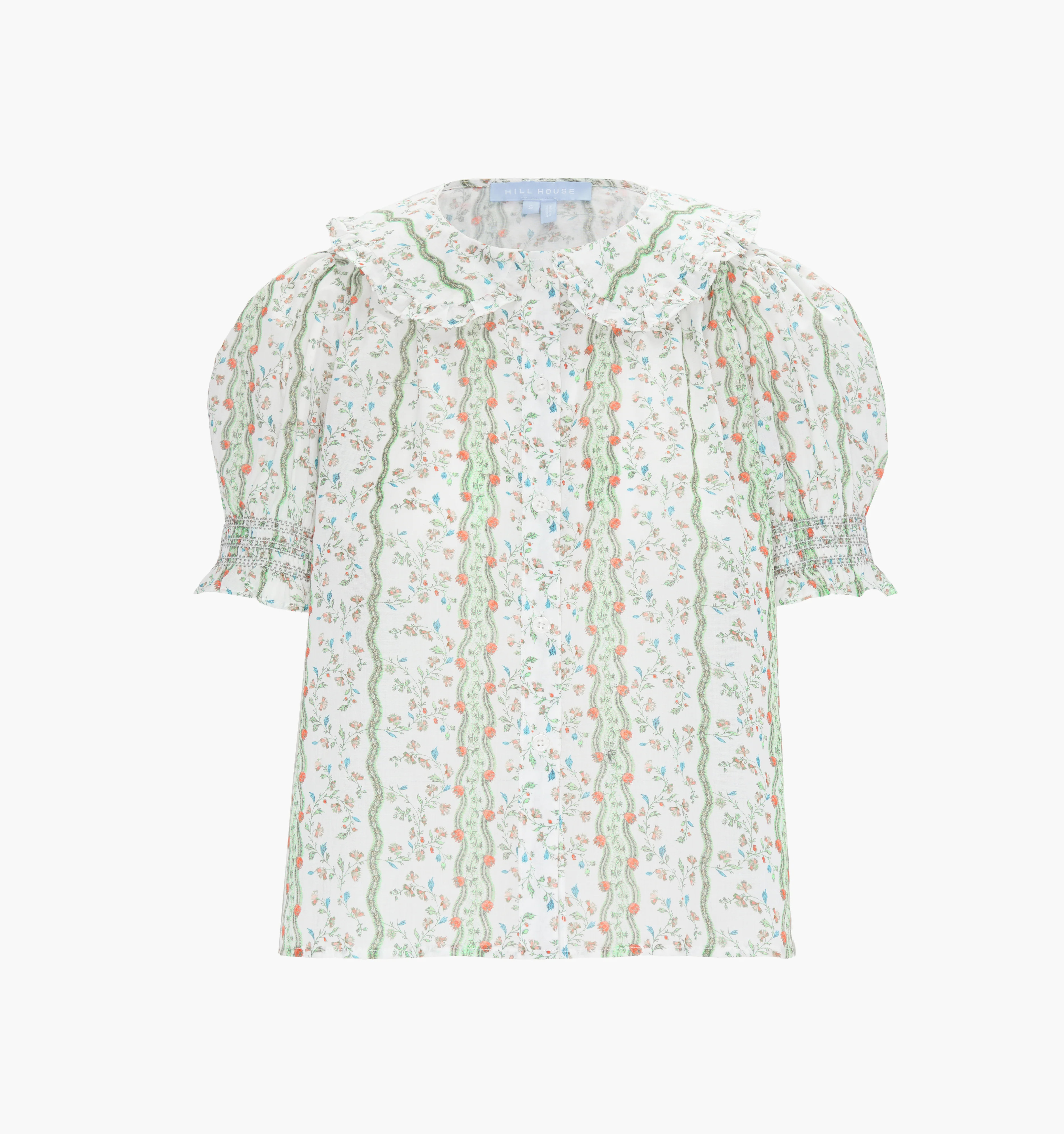 The Adelaide Top | Green Provence Floral / L | 100% Cotton | Hill House Home | Hill House Home US