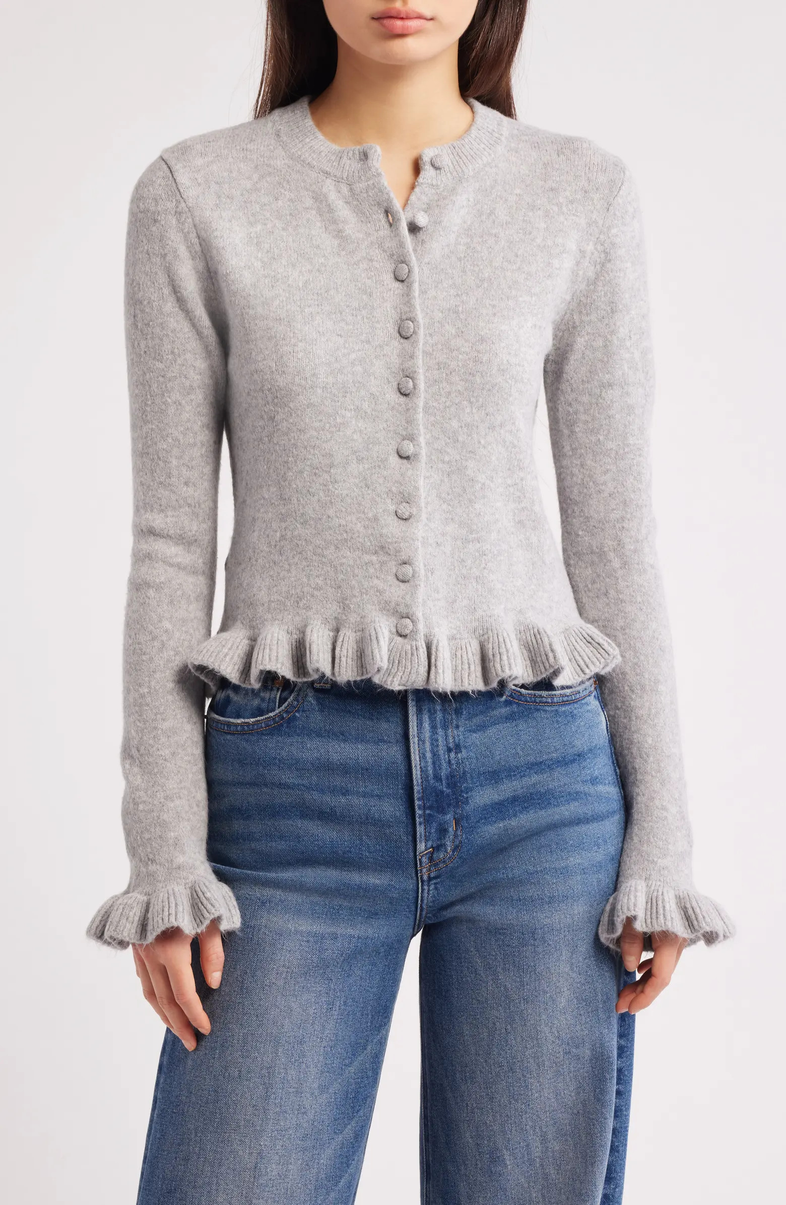 Fleur Ruffle Cardigan | Nordstrom