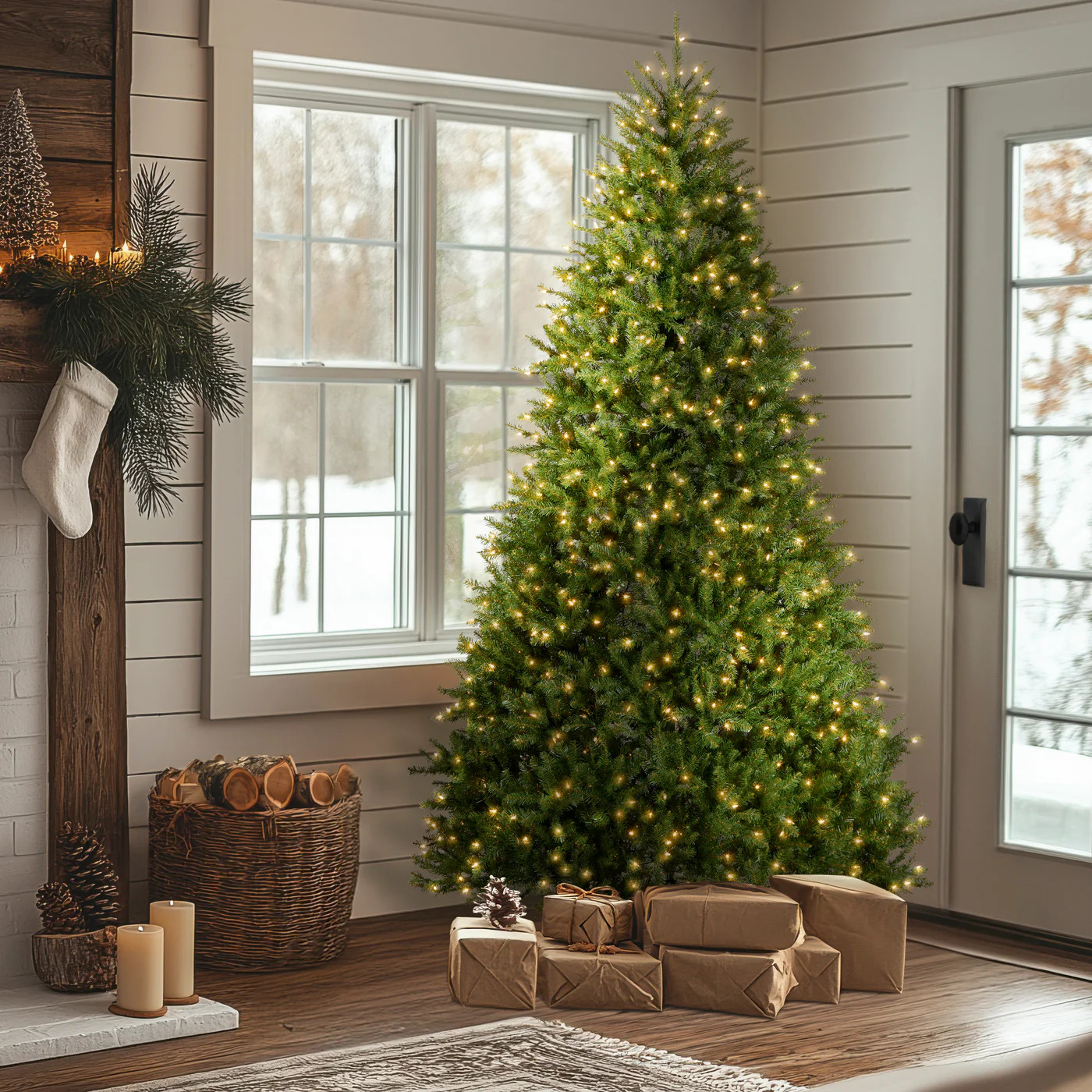 9 ft. Pre-Lit Dunhill Fir Tree with Clear Lights | National Tree Company
