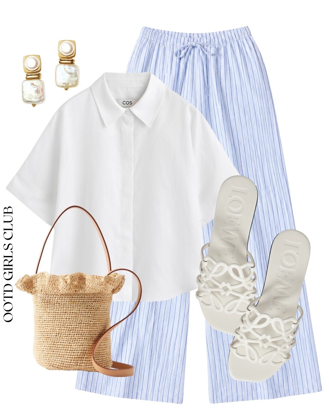 Blue striped trouser outfit styling

#LTKuk #LTKspring #LTKsummer