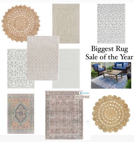 The largest rug sale. Of the year up to 80% off. Washable rug, indoor outdoor rugs

#LTKSeasonal #LTKsalealert #LTKhome