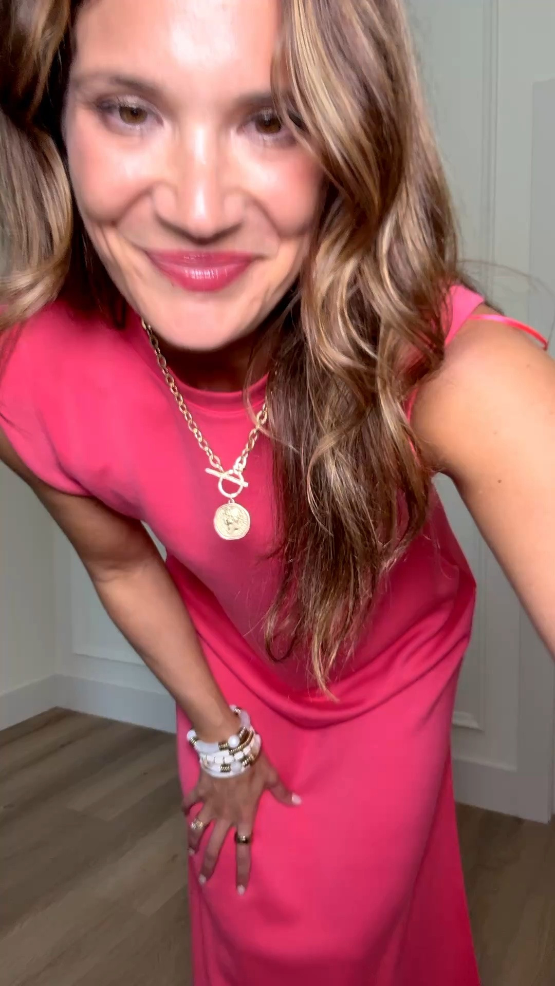 This bright pink midi dress is one of those throw on and go pieces that still looks polished. The relaxed fit makes it incredibly comfortable, while the bold color makes a statement all on its own. Just add sandals and you’re ready for summer dinners, vacations, or everyday errands.

Pink midi dress, Summer dress, Vacation outfit, Bright summer fashion, Casual chic style, Resort wear, Comfortable dresses, Everyday outfit inspiration, Travel outfit idea, Effortless summer style, Colorful wardrobe staple, Warm weather fashion, StangandCo

#LTKTall #LTKSeasonal #LTKootd