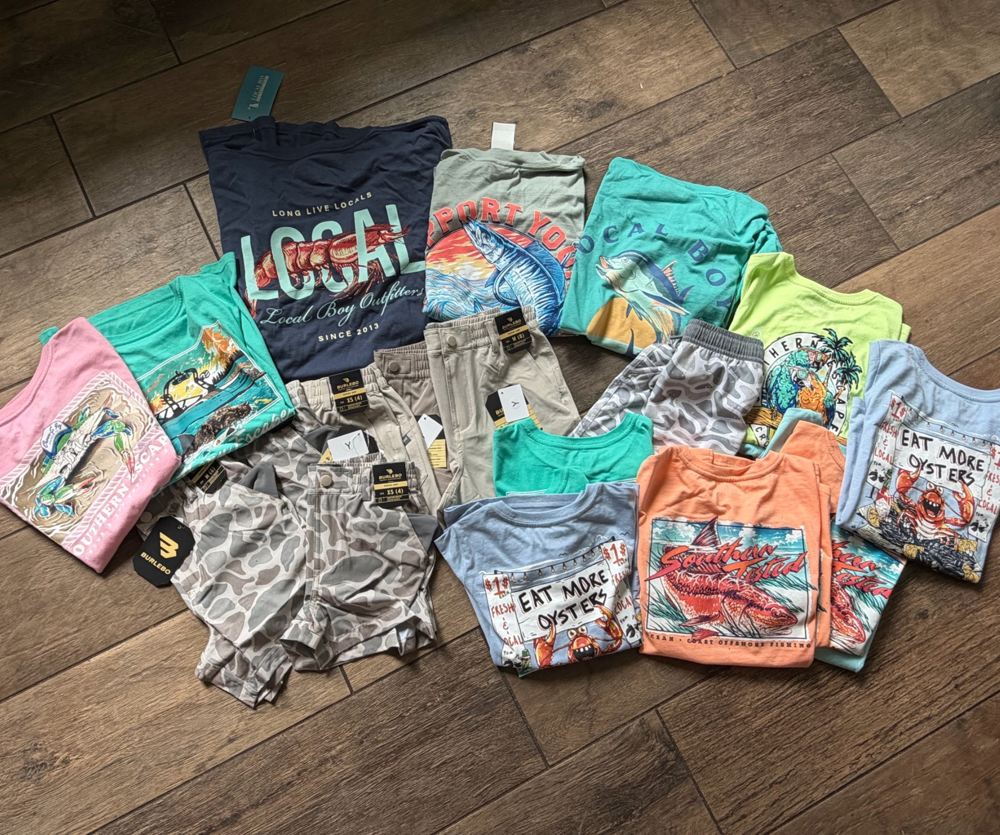 Summer clothes for Logan & the boys!