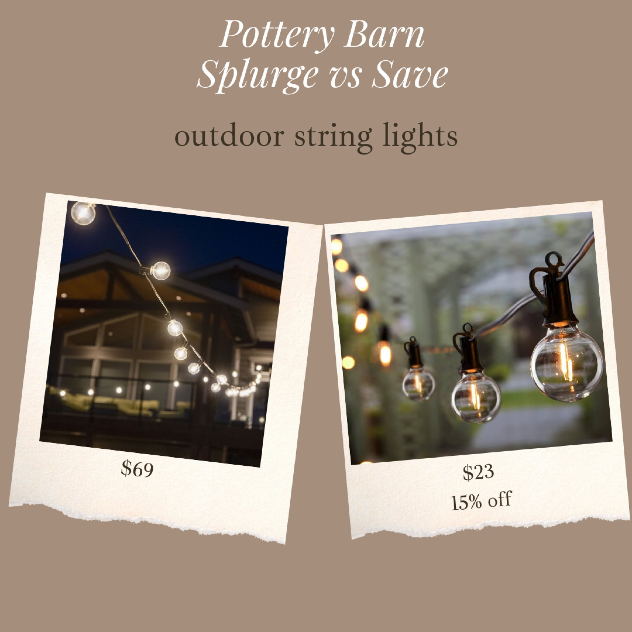 If you are wanting to add outdoor lights, I just found these that are nearly identical to high-end sites and a great price!! On sale + 15% off right now as well🙌🏻

#LTKSaleAlert #LTKSeasonal #LTKHome