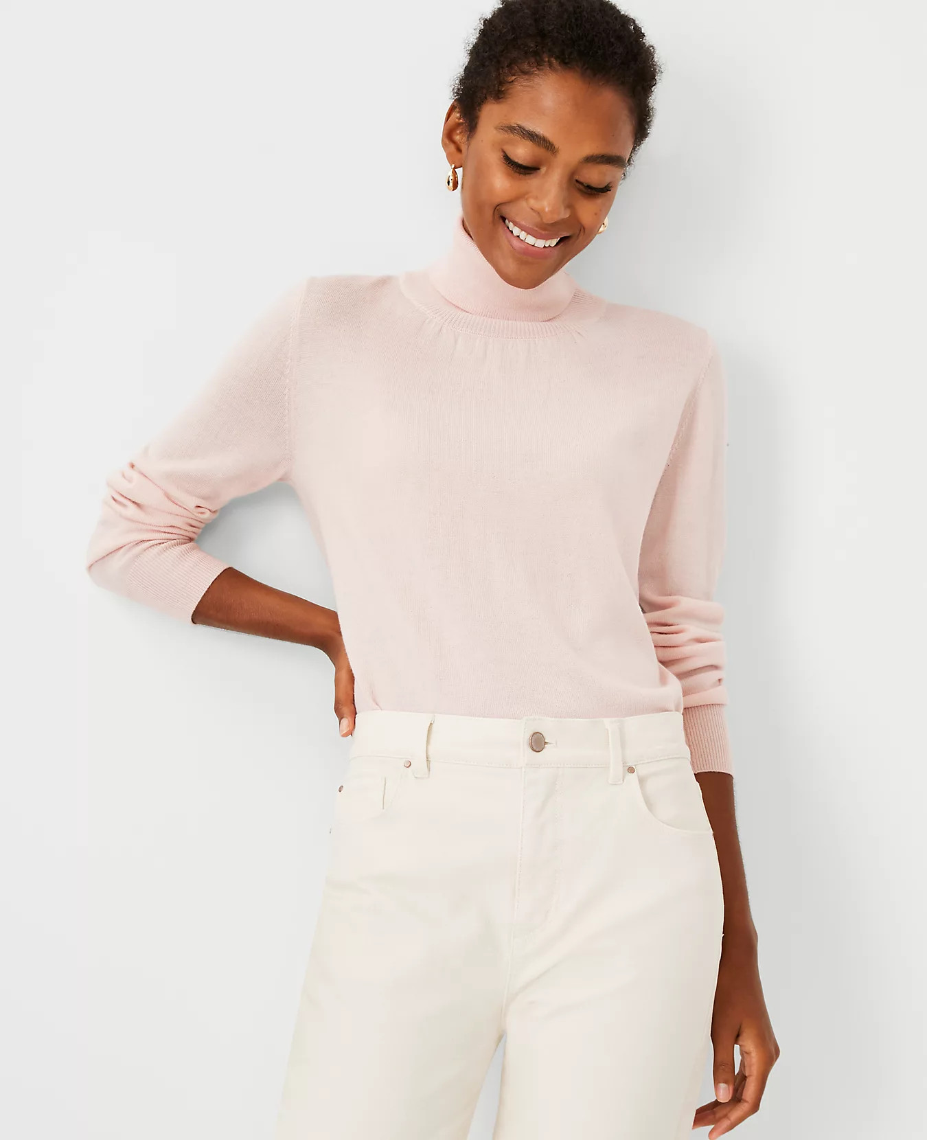 Merino Wool Turtleneck Sweater | Ann Taylor (US)