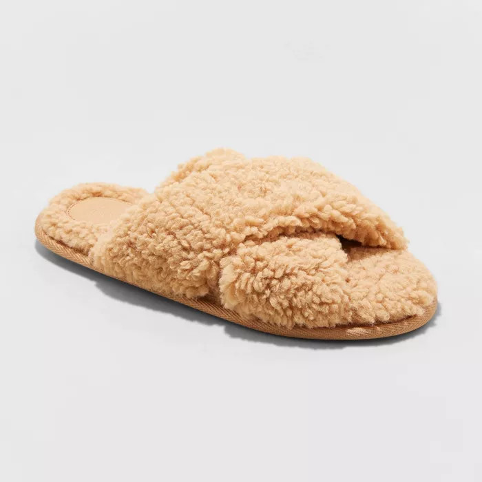 Women's June Sherpa Crossband Slippers - Stars Above™ | Target