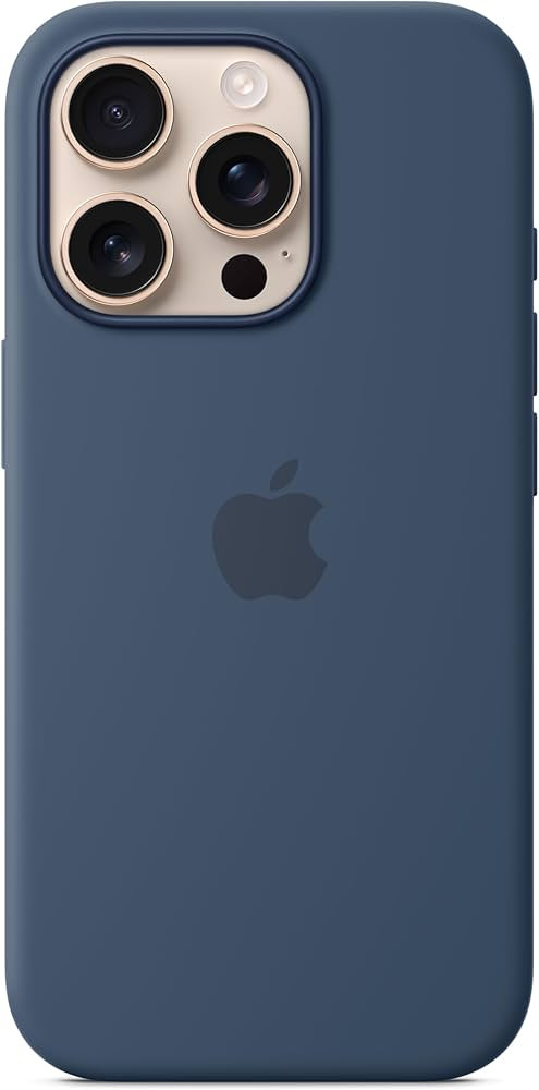 Apple iPhone 16 Pro Silicone Case with MagSafe and Camera Control - Denim ​​​​​​​ | Amazon (US)