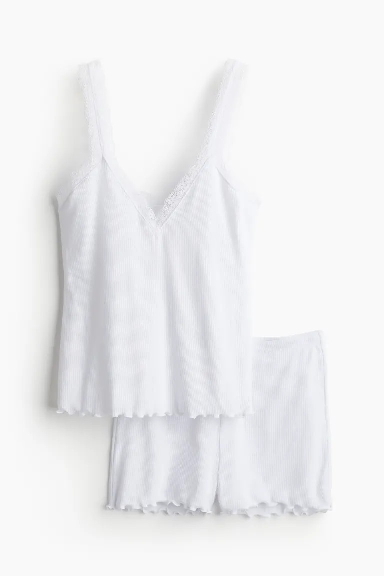 Pajama Camisole Top and Shorts | H&M (US + CA)