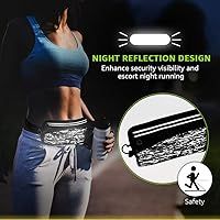 Skywoo Running Belt Waist Pack with Water Bottle Holder Fanny Pack Reflective Compatible for ipho... | Amazon (US)