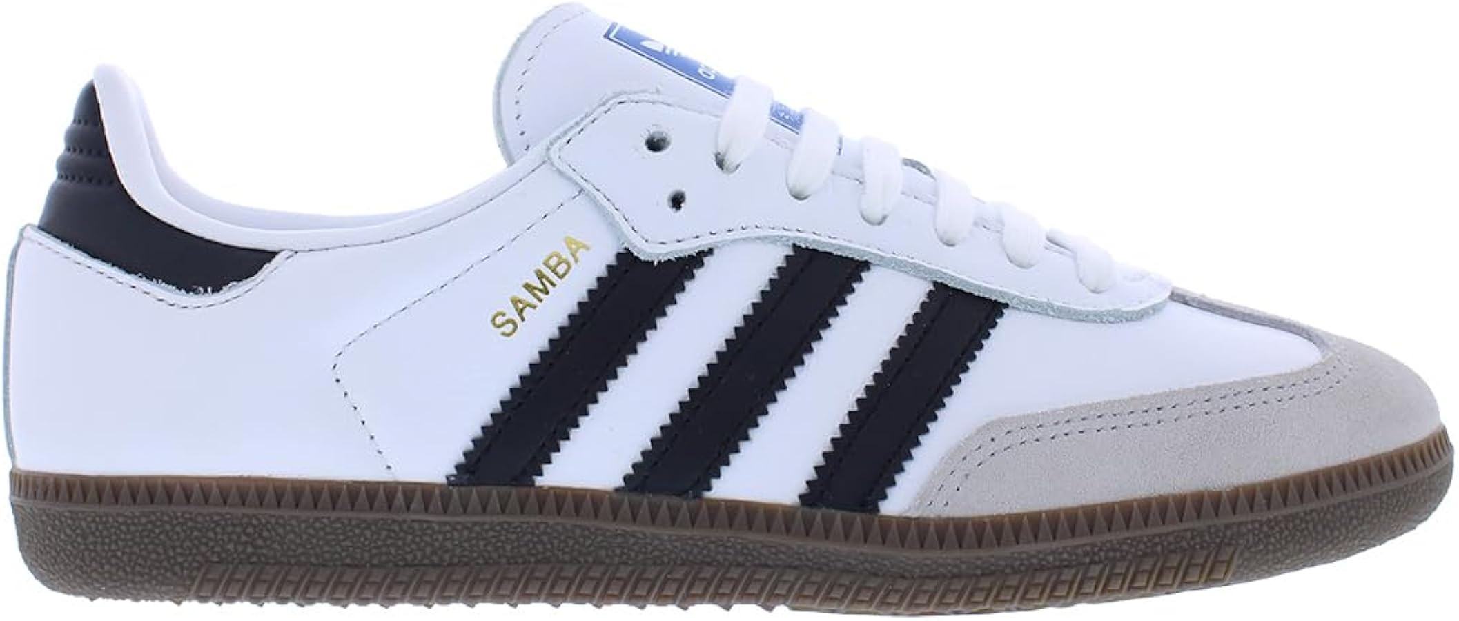 adidas Samba OG Womens Shoes Size 7, Color: Cream Light/Silver/Gum-White | Amazon (US)