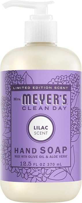 MRS. MEYER'S CLEAN DAY Hand Soap, Made with Essential Oils, Lilac, 12.5 fl. oz | Amazon (US)