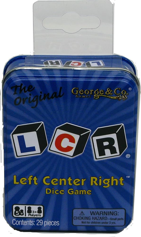 LCR® Left Center Right™ Dice Game - Blue Tin | Amazon (US)