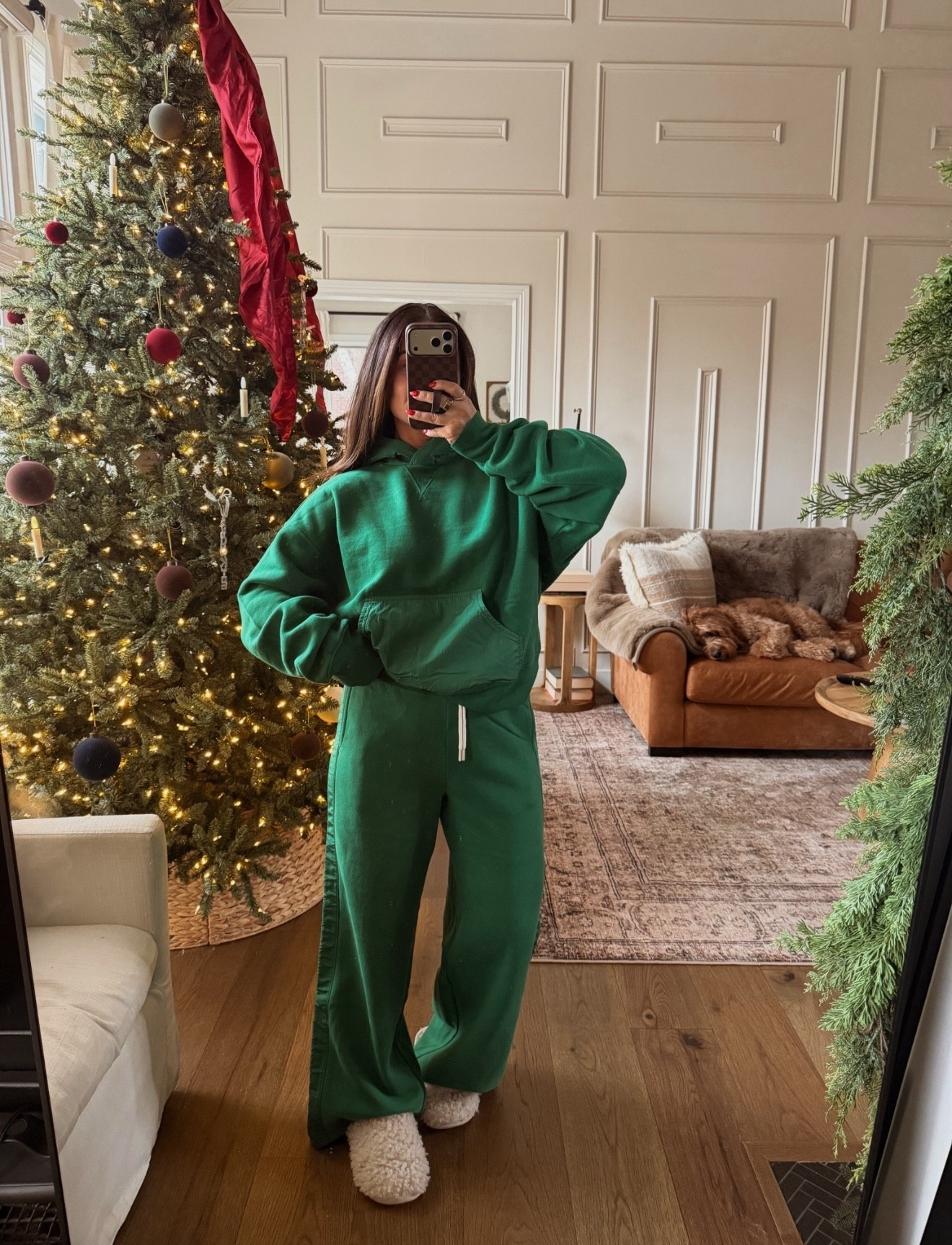 This green set from Aerie is so comfy 🎄

#LTKootd #LTKSeasonal #LTKHoliday