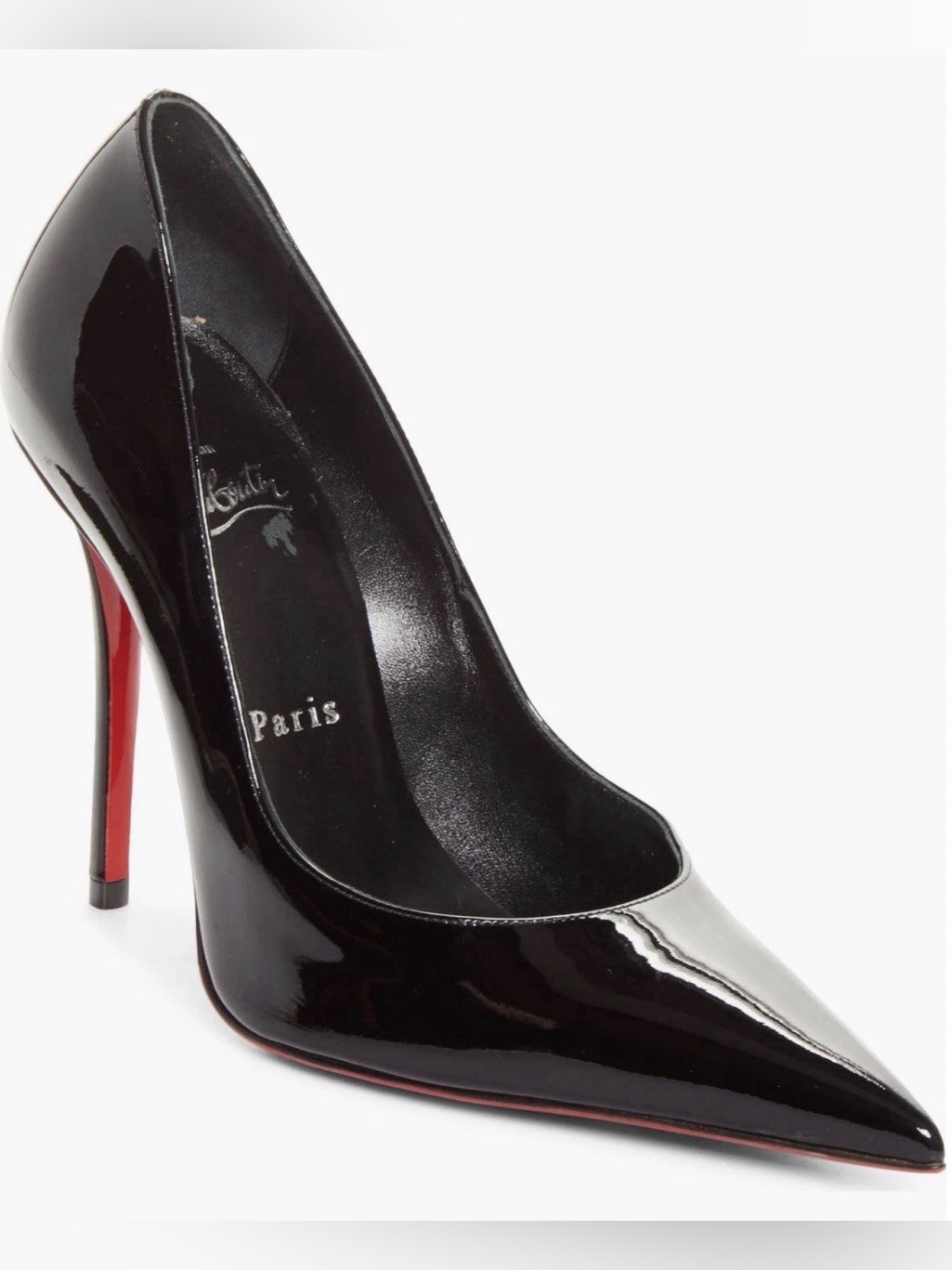 Christian Louboutin Miss Z Pointed Toe Pump Black Patent Leather | Poshmark